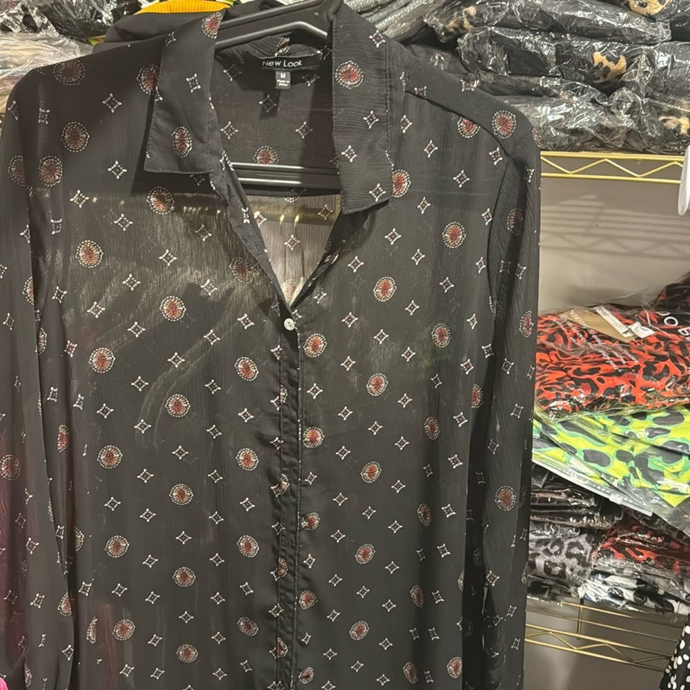Button Down Top/Cover up